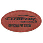 3 1/4" x 1 3/4" Rose Laserable Leatherette Oval Badge Blank with Magnet (Sold by Case of 50)