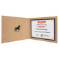 9" x 12" Light Brown Laserable Leatherette Certificate Holder for 8 1/2" x 11 (Sold by Case of 6)