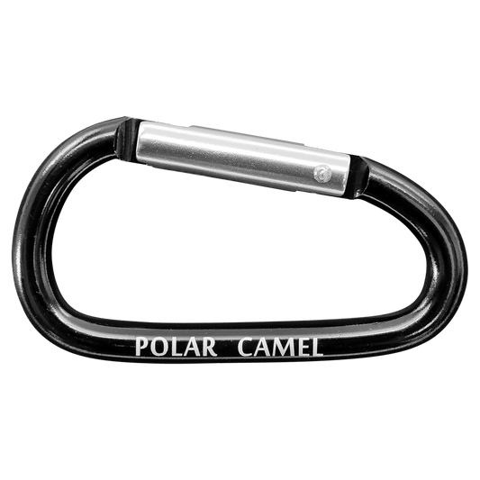 Polar Camel Water Bottle Carabiner-Black (Sold by Case of 12)