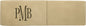 6 1/2" x 2" Light Brown Laserable Leatherette Double Pen Case (Sold by Case of 50)