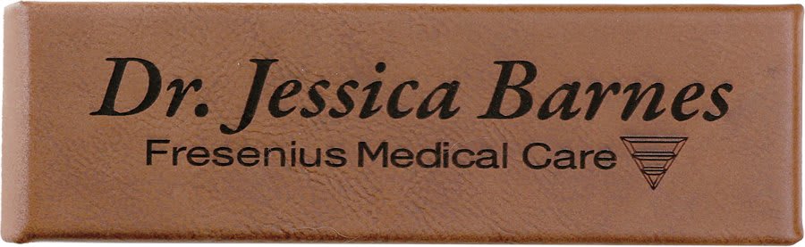 6 1/2" x 2" Dark Brown Laserable Leatherette Double Pen Case (Sold by Case of 50)