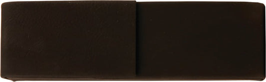 6 1/2" x 2" Black/Gold Laserable Leatherette Double Pen Case (Sold by Case of 50)