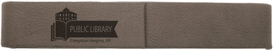 6 1/2" x 1" Gray Laserable Leatherette Single Pen Case (Sold by Case of 50)