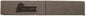 6 1/2" x 1" Gray Laserable Leatherette Single Pen Case (Sold by Case of 50)