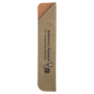6 1/4" Light Brown Laserable Leatherette Pen Sleeve (Sold by Case of 50)
