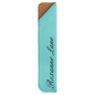 6 1/4" Teal Laserable Leatherette Pen Sleeve (Sold by Case of 50)
