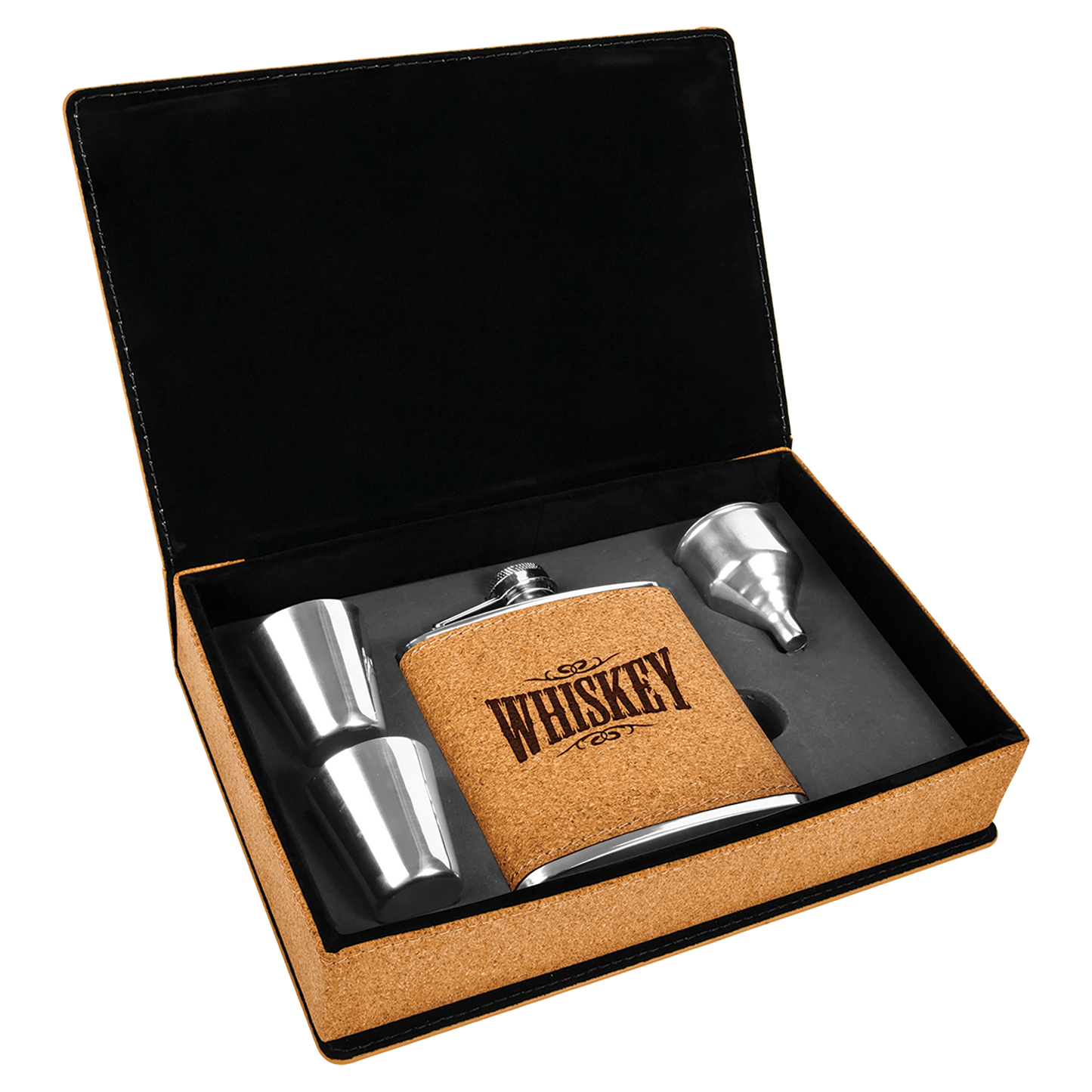 6 oz. Cork Flask Gift Set (Sold by Case of 6)