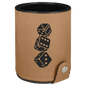 Light Brown Laserable Leatherette Dice Cup with 5 Dice (Sold by Case of 10)