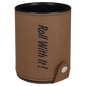 Dark Brown Laserable Leatherette Dice Cup with 5 Dice (Sold by Case of 10)