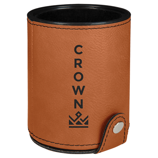 Rawhide Laserable Leatherette Dice Cup with 5 Dice (Sold by Case of 10)