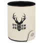 White Laserable Leatherette Dice Cup with 5 Dice (Sold by Case of 10)