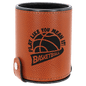 Basketball Laserable Leatherette Dice Cup with 5 Dice (Sold by Case of 10)