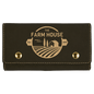 Black/Gold Laserable Leatherette Card & Dice Set (Sold by Case of 10)