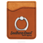 Rawhide Laserable Leatherette Phone Wallet with Silver Ring (Sold by Case of 25)