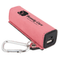 Pink Laserable Leatherette 2200 mAh Power Bank with USB Cord (Sold by Case of 6)