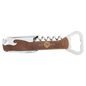 Rustic/Gold Laserable Leatherette Wine Bottle Opener (Sold by Case of 12)