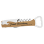 Bamboo Laserable Leatherette Wine Bottle Opener (Sold by Case of 12)