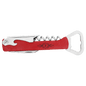 Red Laserable Leatherette Wine Bottle Opener (Sold by Case of 12)