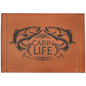 16" x 12" Rawhide Laserable Leatherette Insert for Serving Tray (Sold by Case of 1)