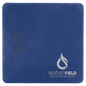 8" x 8" Blue/Silver Laserable Leatherette Phone Charging Mat (Sold by Case of 4)
