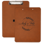 9" x 12 1/2" Rawhide Laserable Leatherette Clipboard (Sold by Case of 10)