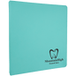 10 1/2" x 11 1/2" Teal Laserable Leatherette 3 Ring Binder with 1" Slant D Rings (Sold by Case of 4)
