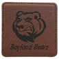 4" x 4" Square Football Laserable Leatherette Coaster (Sold by Case of 6)