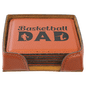 4" x 4" Basketball Square Laserable Leatherette 6-Coaster Set (Sold by Case of 4)