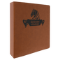 11" x 11 1/2" Rawhide Laserable Leatherette 3 Ring Binder with 2" Slant D Rings (Sold by Case of 4)