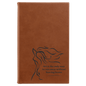 5 1/4" x 8 1/4" Rawhide Laserable Leatherette Sketch Book with Unlined Notepad (Sold by Case of 4)