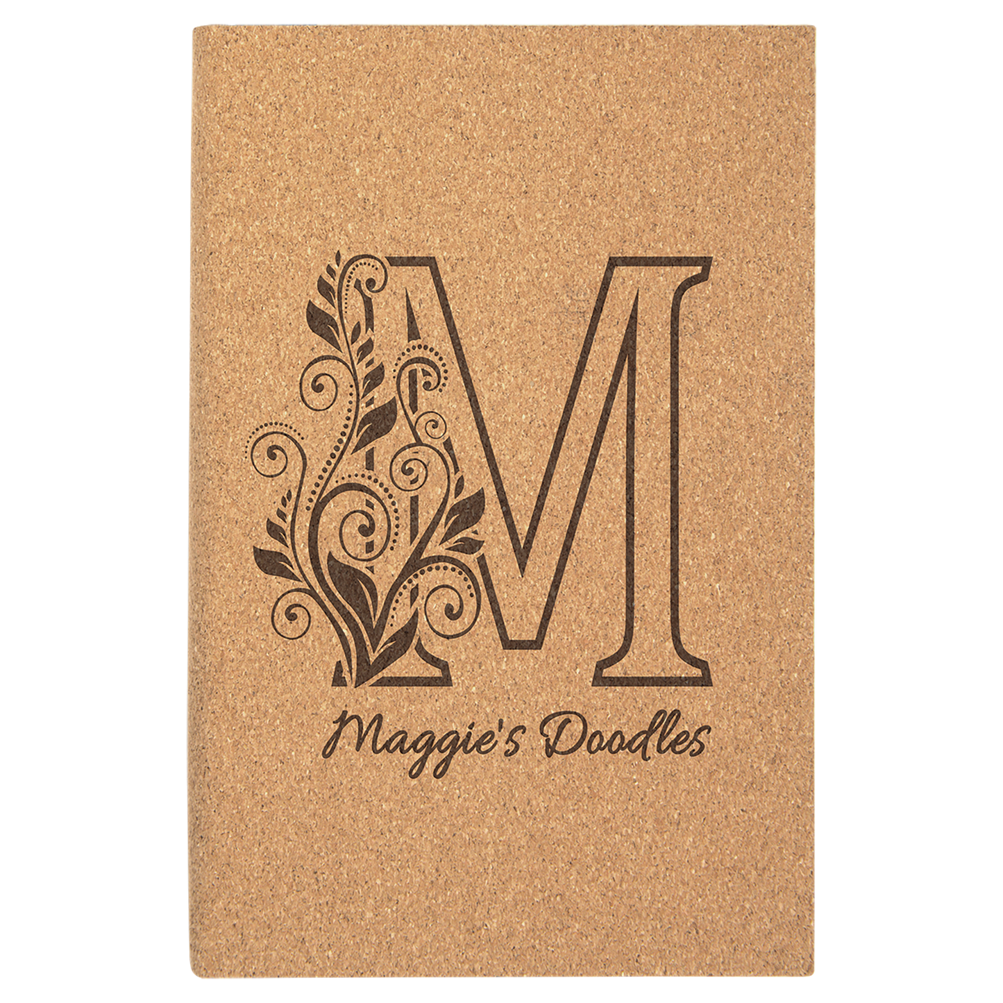 5 1/4" x 8 1/4" Cork Sketch Book with Unlined Notepad (Sold by Case of 4)