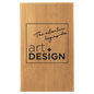 5 1/4" x 8 1/4" Bamboo Laserable Leatherette Sketch Book with Unlined Notepad (Sold by Case of 4)