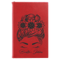 5 1/4" x 8 1/4" Red Laserable Leatherette Sketch Book with Unlined Notepad (Sold by Case of 4)