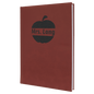 7" x 9 3/4" Rose Laserable Leatherette Journal with Lined Notepad (Sold by Case of 4)
