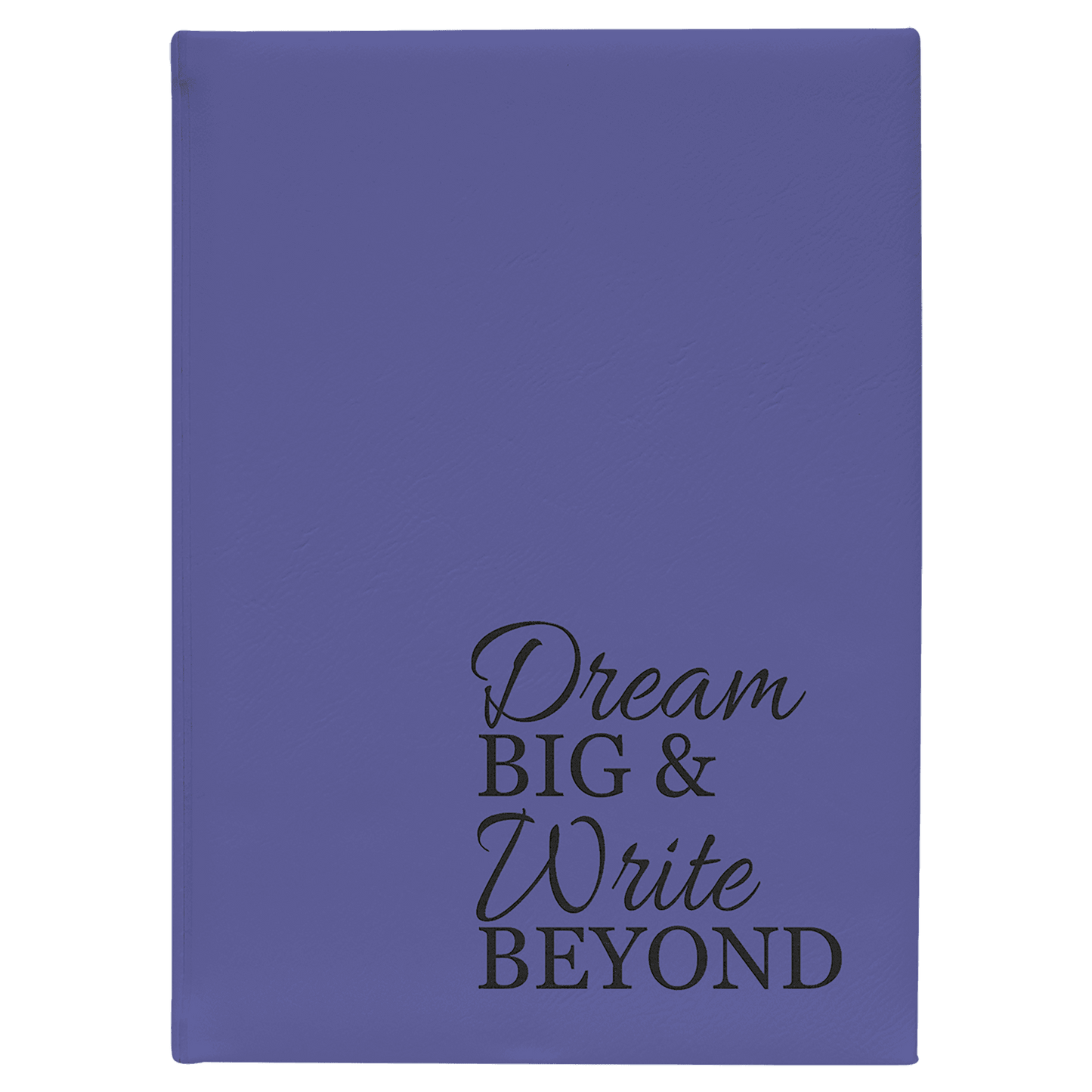 7" x 9 3/4" Purple Laserable Leatherette Journal with Lined Notepad (Sold by Case of 4)