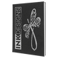 7" x 9 3/4" Black/Silver Laserable Leatherette Sketch Book with Unlined Notepad (Sold by Case of 4)