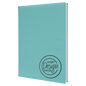 7" x 9 3/4" Teal Laserable Leatherette Sketch Book with Unlined Notepad (Sold by Case of 4)
