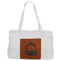 19" x 12" White Bag with 5" Rawhide Laserable Leatherette Gusset (Sold by Case of 10)