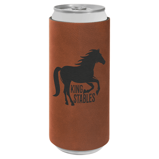 Rawhide Laserable Leatherette Slim Beverage Holder (Sold by Case of 25)