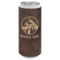 Rustic/Gold Laserable Leatherette Slim Beverage Holder (Sold by Case of 25)