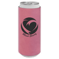 Pink Laserable Leatherette Slim Beverage Holder (Sold by Case of 25)