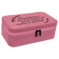 7 1/2" X 4 1/2" Pink Laserable Leatherette Jewelry Box (Sold by Case of 6)