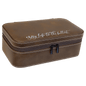 7 1/2" X 4 1/2" Rustic/Silver Laserable Leatherette Jewelry Box (Sold by Case of 6)