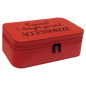 7 1/2" X 4 1/2" Red Laserable Leatherette Jewelry Box (Sold by Case of 6)