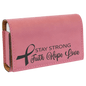 4 3/4" x 3 1/8" Pink Laserable Leatherette  Pill Box (Sold by Case of 10)