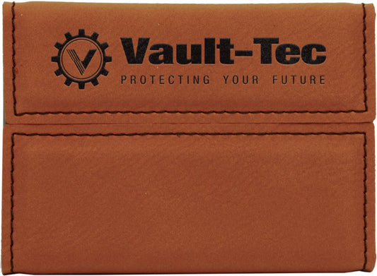3 3/4" x 2 3/4" Rawhide Laserable Leatherette Hard Business Card Holder (Sold by Case of 10)