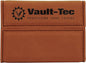 3 3/4" x 2 3/4" Rawhide Laserable Leatherette Hard Business Card Holder (Sold by Case of 10)