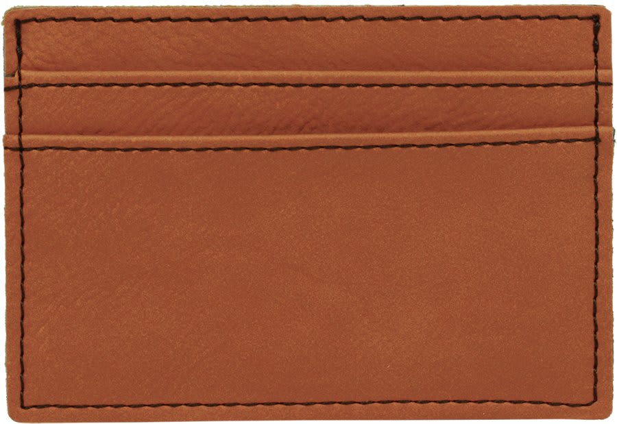 4" x 2 3/4" Rawhide Laserable Leatherette Wallet Clip (Sold by Case of 10)