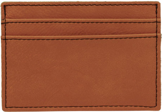 4" x 2 3/4" Rawhide Laserable Leatherette Wallet Clip (Sold by Case of 10)
