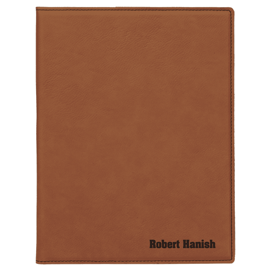 7" x 9" Rawhide Laserable Leatherette Small Portfolio with Notepad (Sold by Case of 4)